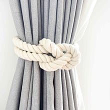 Reef Knot Cotton Curtain Tieback